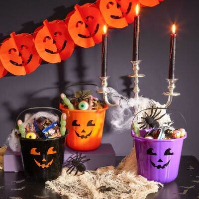 Kürbiseimer Halloween Dekoration