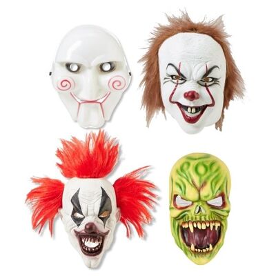 4 unterschiedliche Halloween Masken